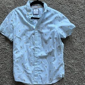 Mens short sleeve button down